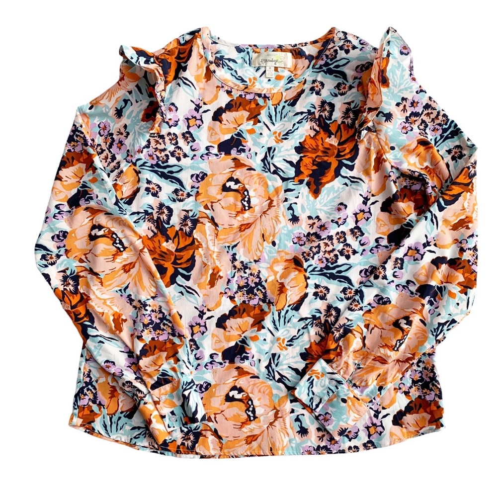 Anthropologie Porridge Floral Printed Top Medium